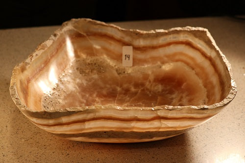 Raw Edge Natural Free Form Onyx Bowl | ModishStore | Decorative Bowls
