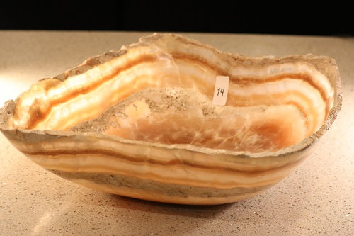 Raw Edge Natural Free Form Onyx Bowl-3