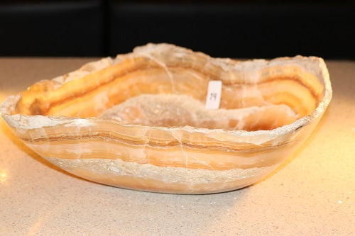 Raw Edge Natural Free Form Onyx Bowl-4