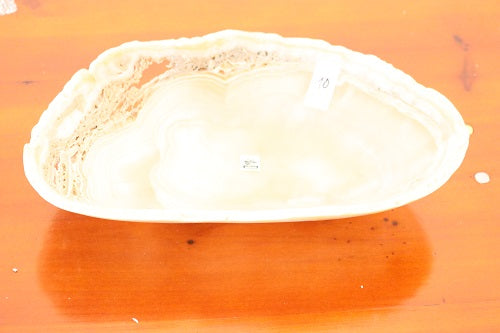 Raw Edge Natural Free Form Onyx Bowl-Small, Oblong | ModishStore | Decorative Bowls