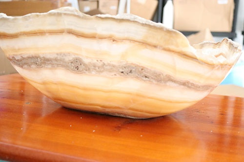 Raw Edge Natural Free Form Onyx Bowl-3