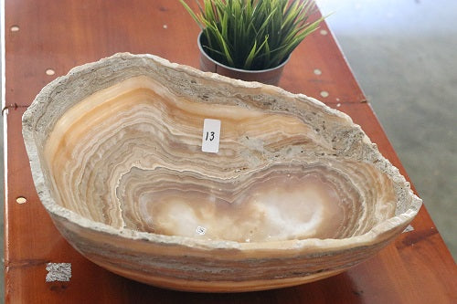 Raw Edge Natural Free Form Onyx Bowl-4