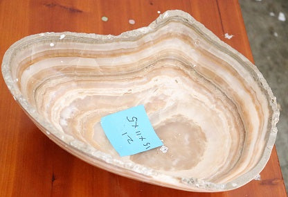 Raw Edge Natural Free Form Onyx Bowl - Small Size,Oblong-2