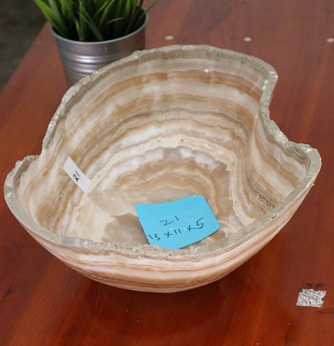 Raw Edge Natural Free Form Onyx Bowl-2