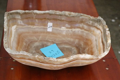 Raw Edge Natural Free Form Onyx Bowl-2