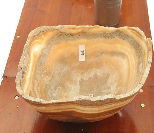 Raw Edge Natural Free Form Onyx Bowl-2