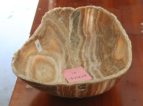 Raw Edge Natural Free Form Onyx Bowl-5