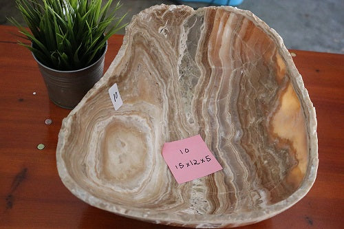 Raw Edge Natural Free Form Onyx Bowl-6