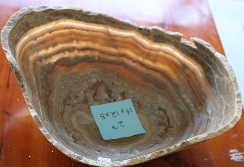 Raw Edge Natural Free Form Onyx Bowl-5