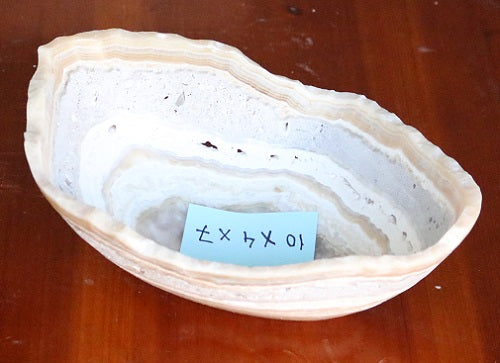 Raw Edge Natural Free Form Onyx Bowl-Small, Oblong-7