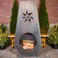 Napa East Suns Fire Steel Outdoor Fireplace