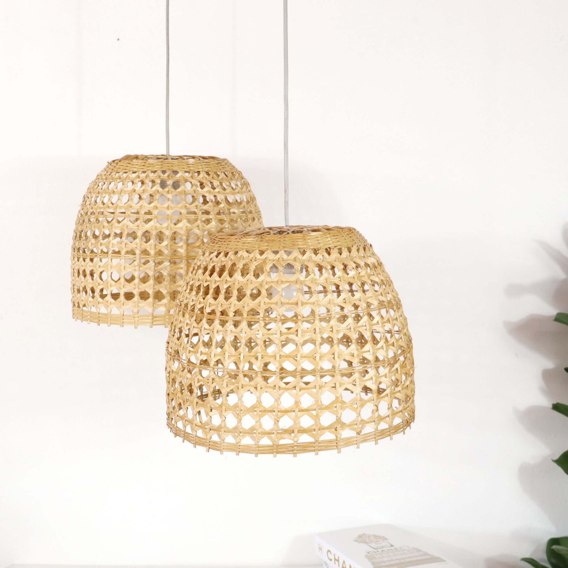 Na Pa - Bamboo Pendant Light Shade By Thaihome | Pendant Lamps | Modishstore - 3