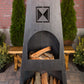 Napa East Fire Knight Steel Outdoor Fireplace