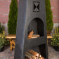 Napa East Fire Knight Steel Outdoor Fireplace