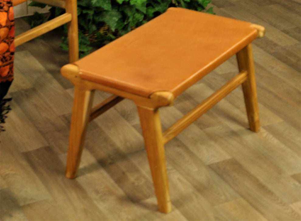 leather stool, leather ottoman-2