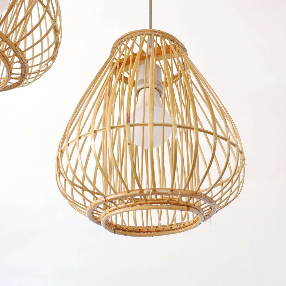 Bai Fern - Rattan And Bamboo Pendant Light Shade By Thaihome | Pendant Lamps | Modishstore - 6
