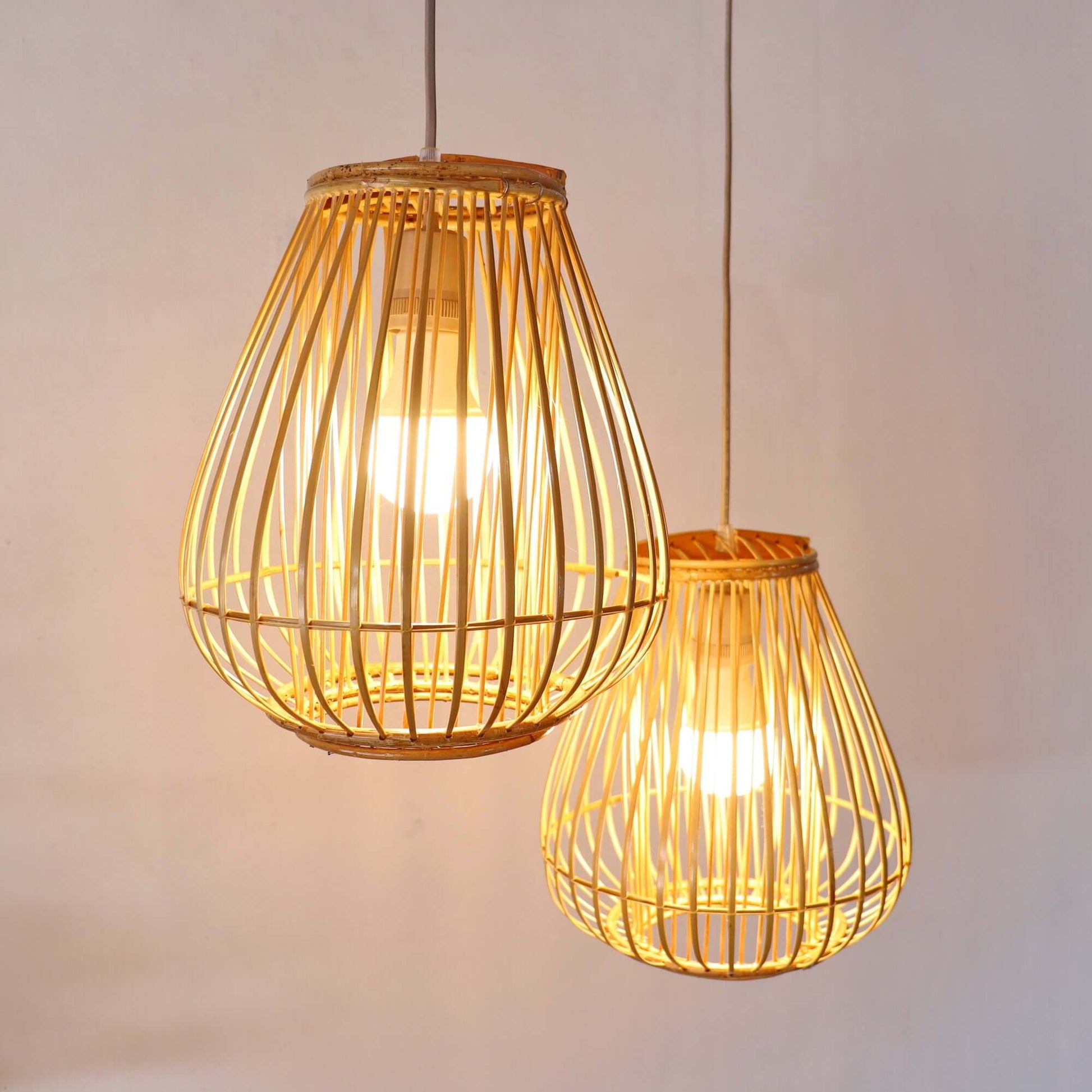 Bai Fern - Rattan And Bamboo Pendant Light Shade By Thaihome | Pendant Lamps | Modishstore - 4