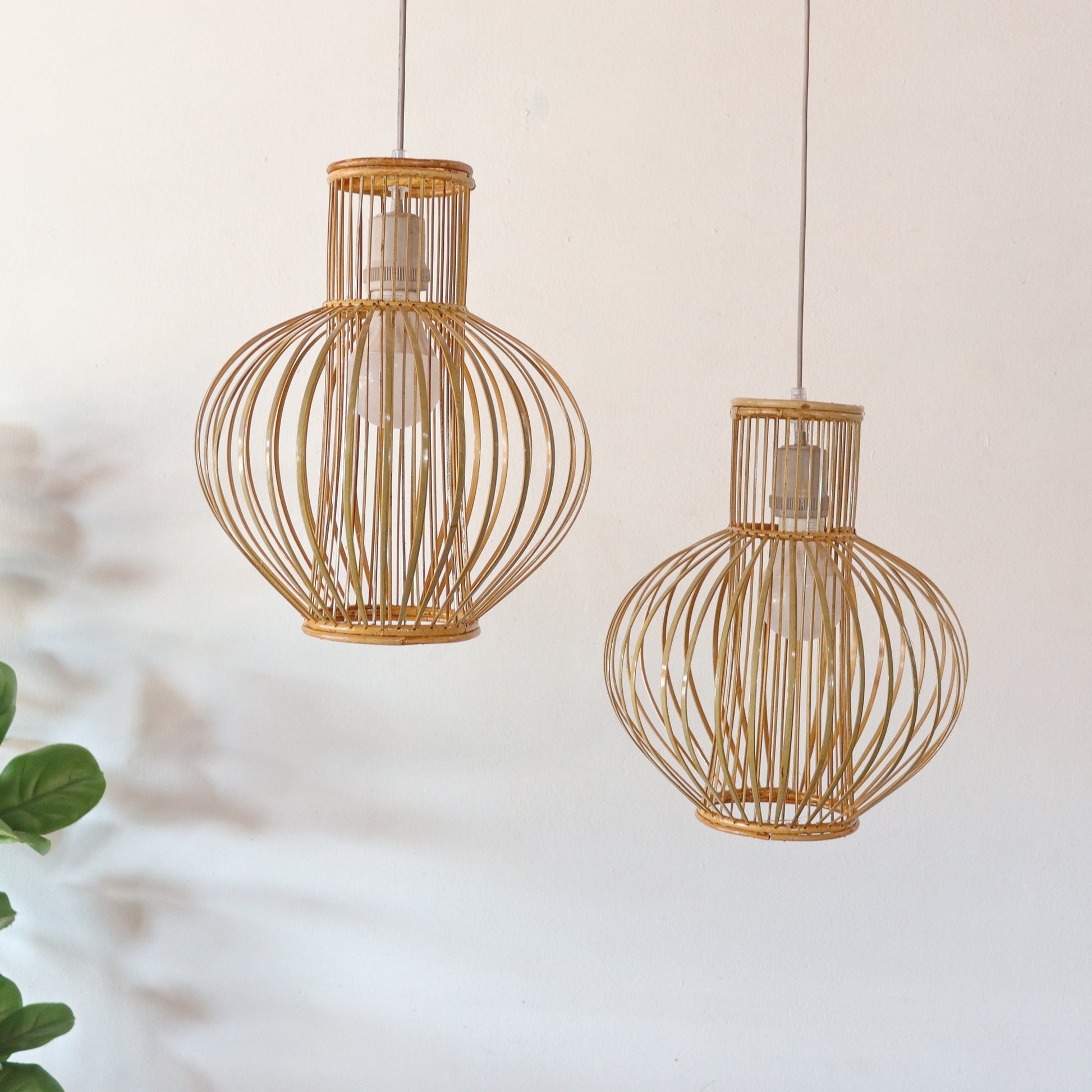 Yai Mai - Rattan And Bamboo Pendant Light Shade By Thaihome | Pendant Lamps | Modishstore - 2
