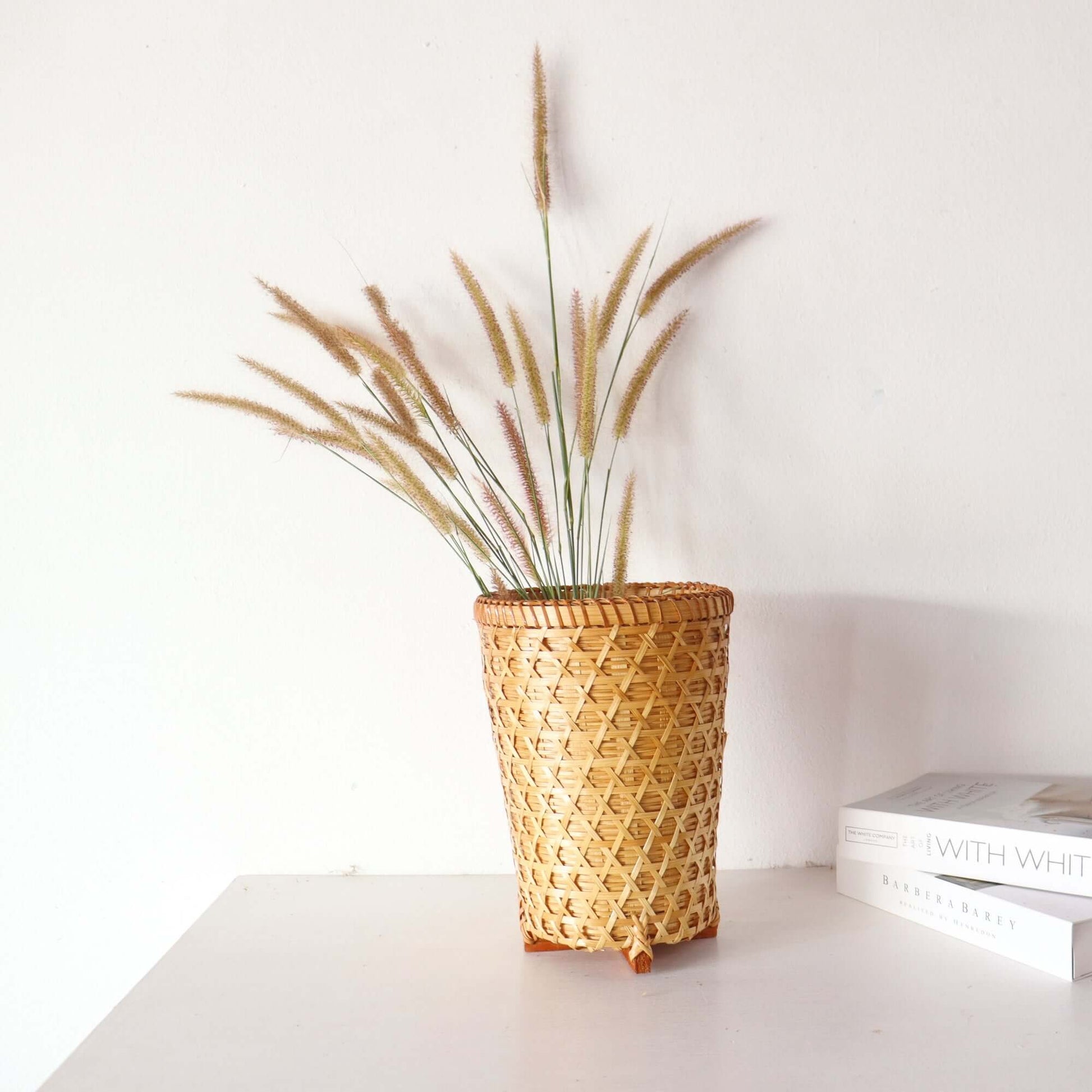 Chat Su Da - Bamboo Basket By Thaihome | Bins, Baskets & Buckets | Modishstore - 7