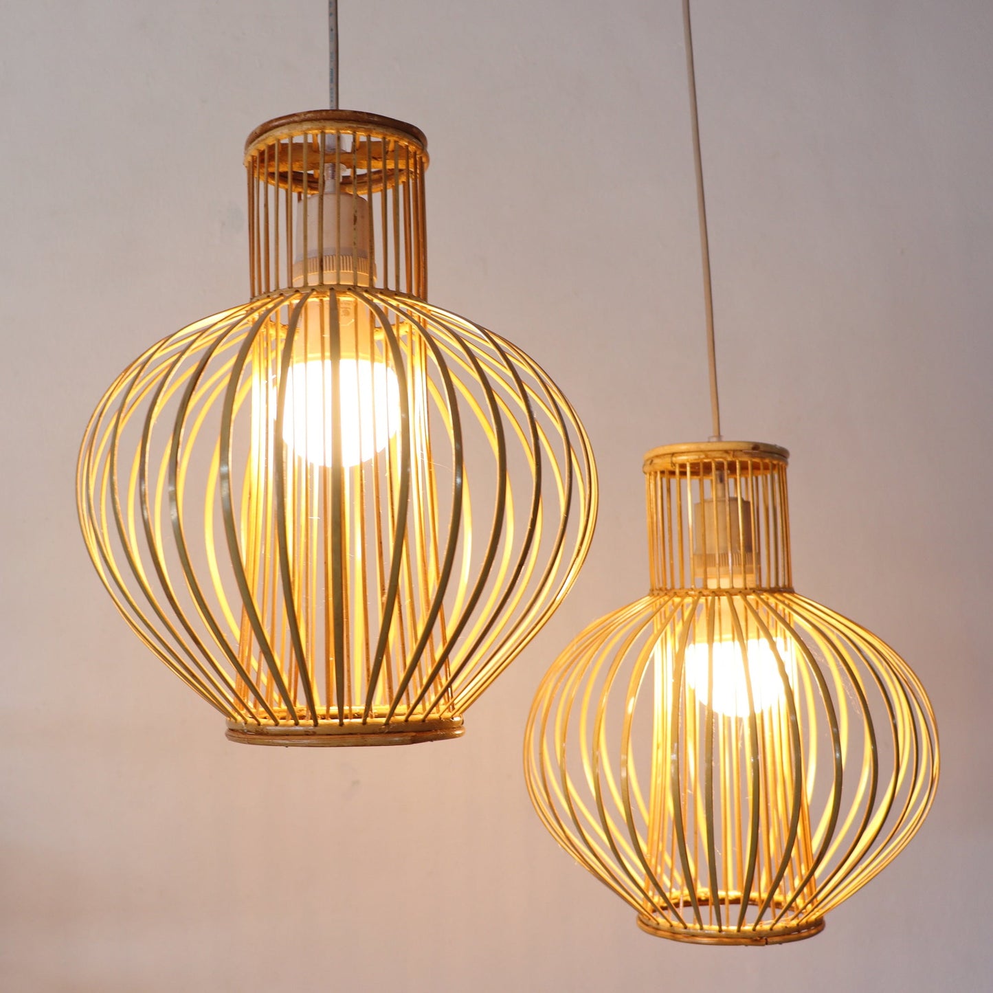 Yai Mai - Rattan And Bamboo Pendant Light Shade By Thaihome | Pendant Lamps | Modishstore - 4