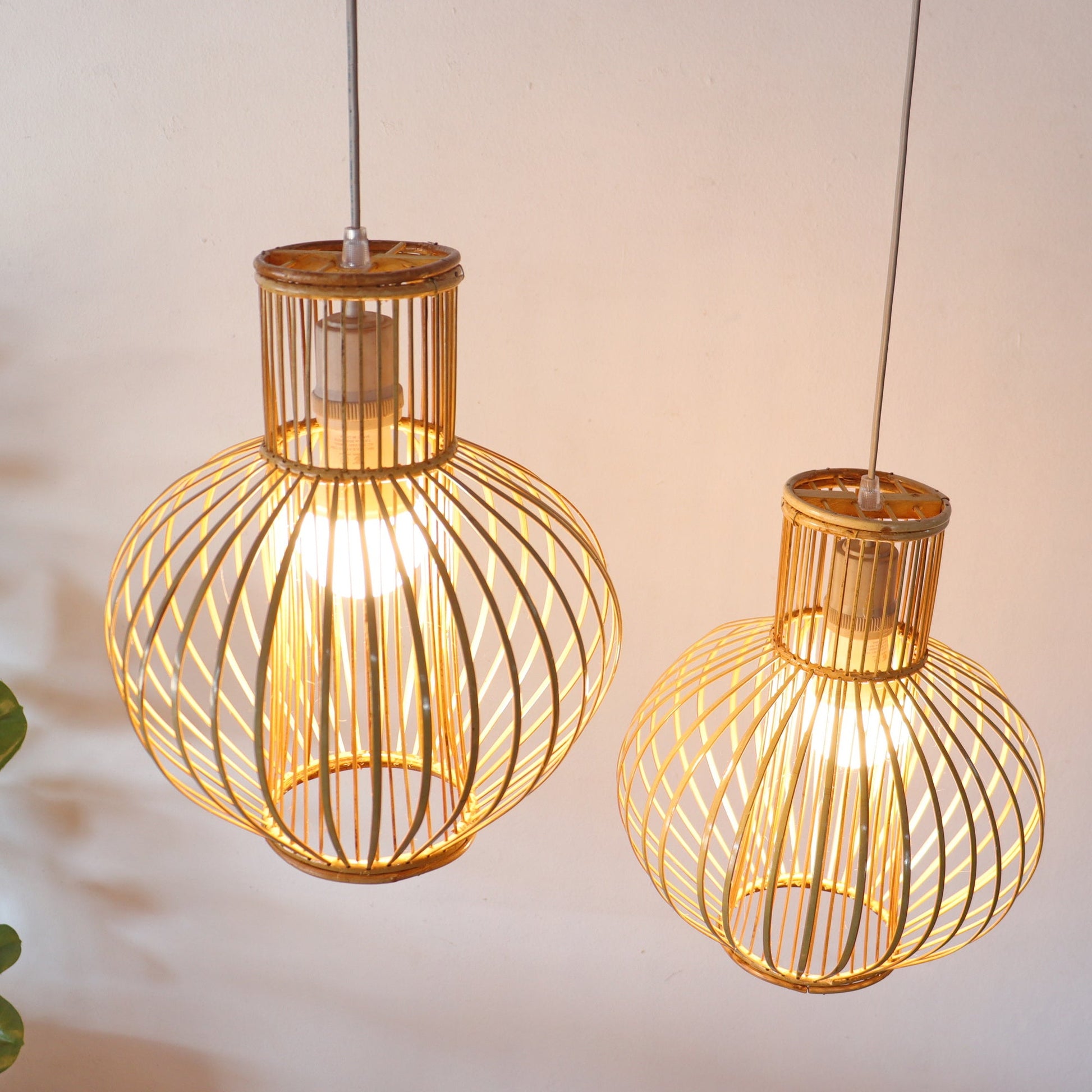 Yai Mai - Rattan And Bamboo Pendant Light Shade By Thaihome | Pendant Lamps | Modishstore - 5