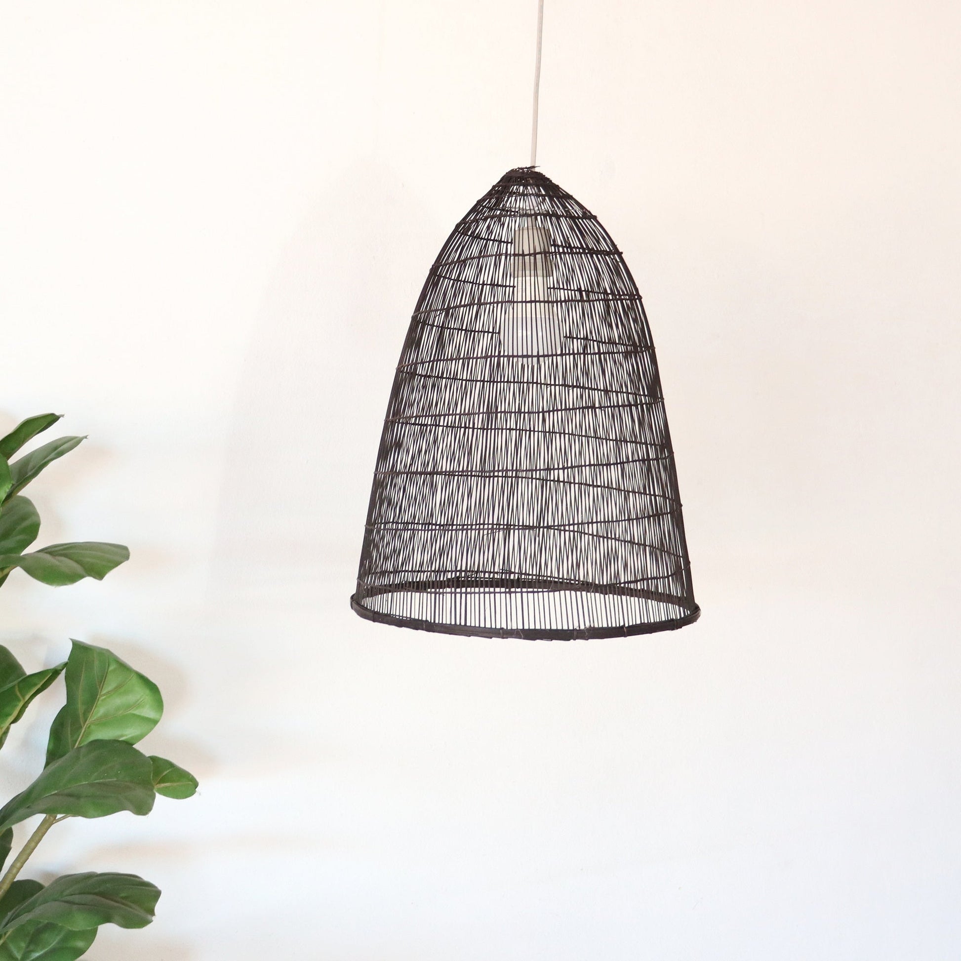 Sawan - Black Bamboo Pendant Light Shade By Thaihome | Pendant Lamps | Modishstore - 6