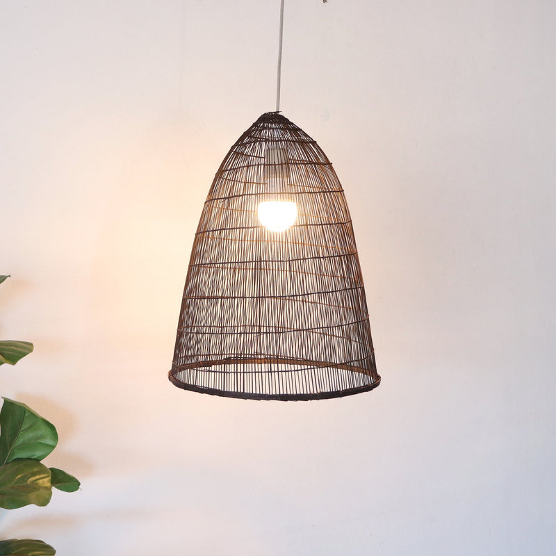 Sawan - Black Bamboo Pendant Light Shade By Thaihome | Pendant Lamps | Modishstore