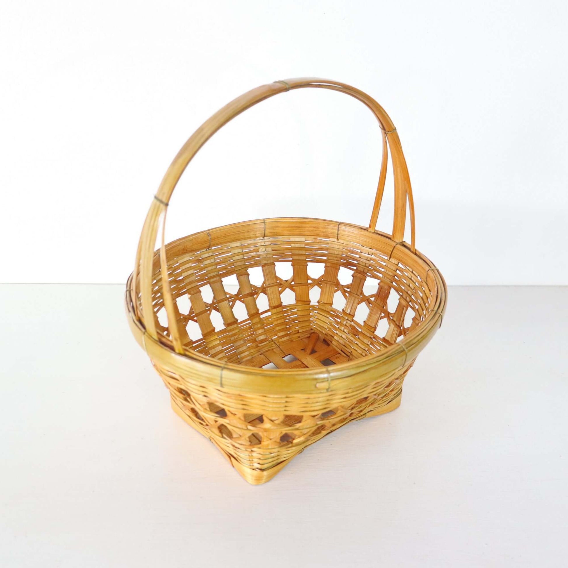 Bamboo Basket - Ko Ra Chat By Thaihome | Bins, Baskets & Buckets | Modishstore