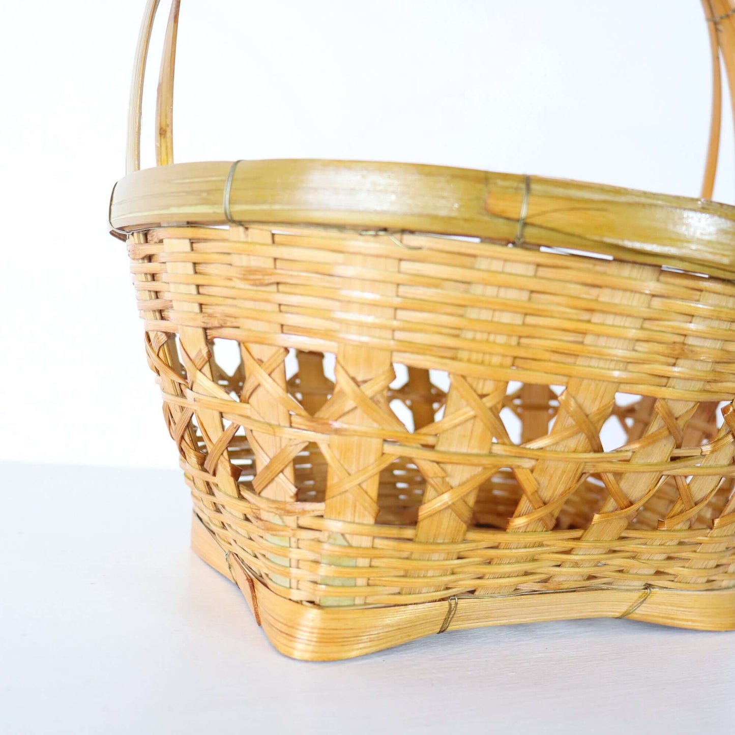 Bamboo Basket - Ko Ra Chat By Thaihome | Bins, Baskets & Buckets | Modishstore - 4