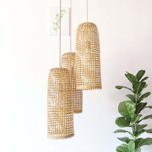 Mon Wa Li - Bamboo Pendant Light Shade By Thaihome | Pendant Lamps | Modishstore