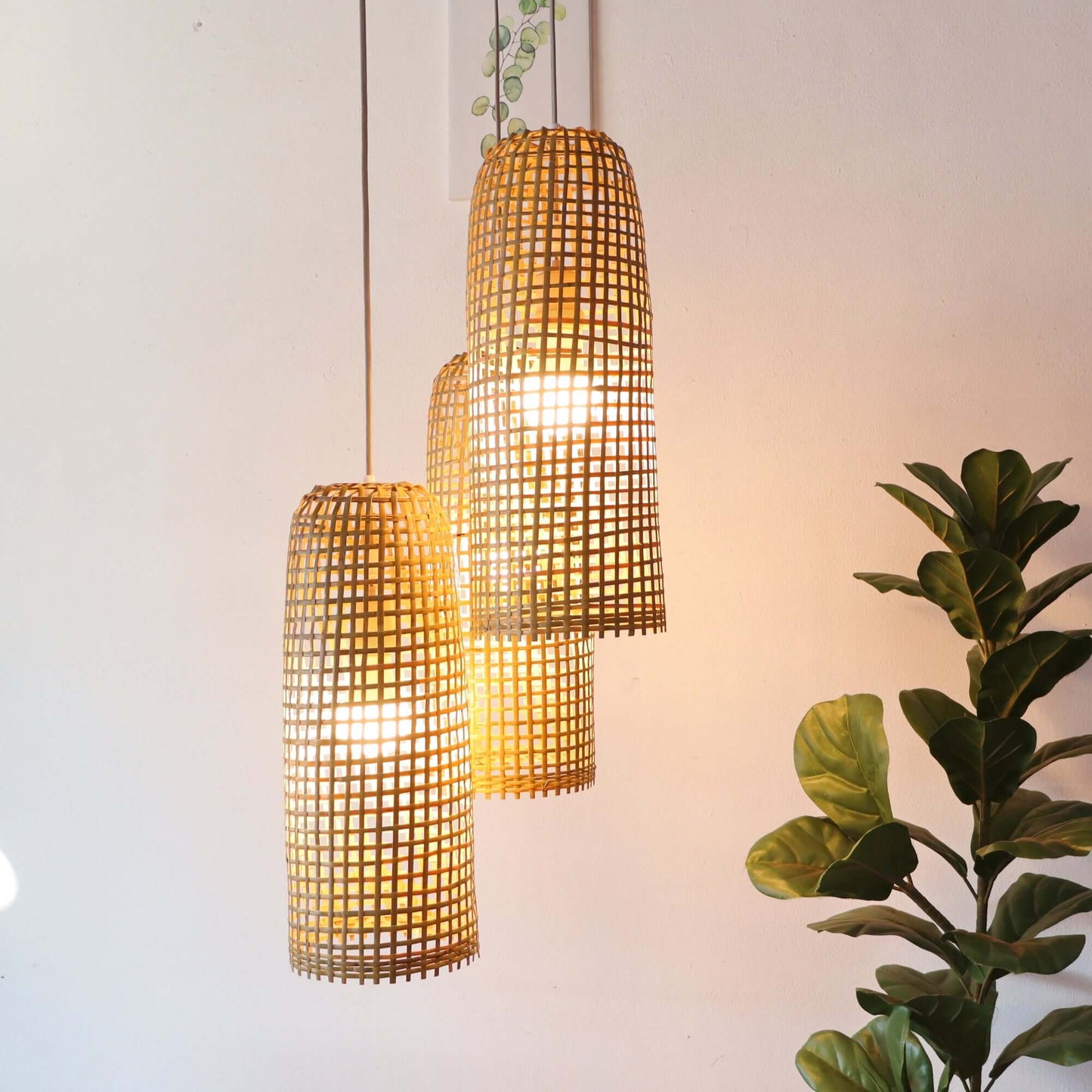 Mon Wa Li - Bamboo Pendant Light Shade By Thaihome | Pendant Lamps | Modishstore - 5