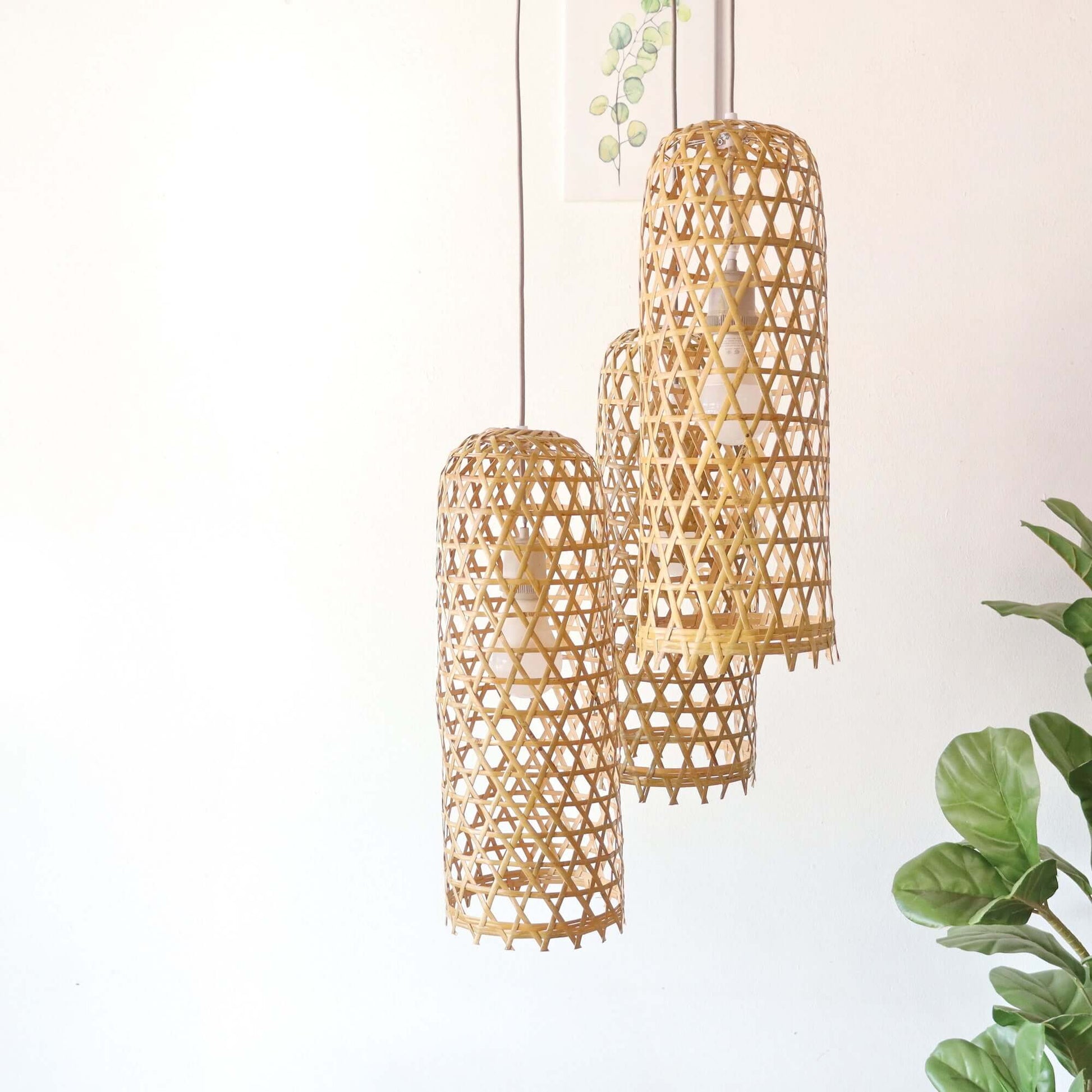 Mon Na Pha - Bamboo Pendant Light Shade By Thaihome | Pendant Lamps | Modishstore - 5