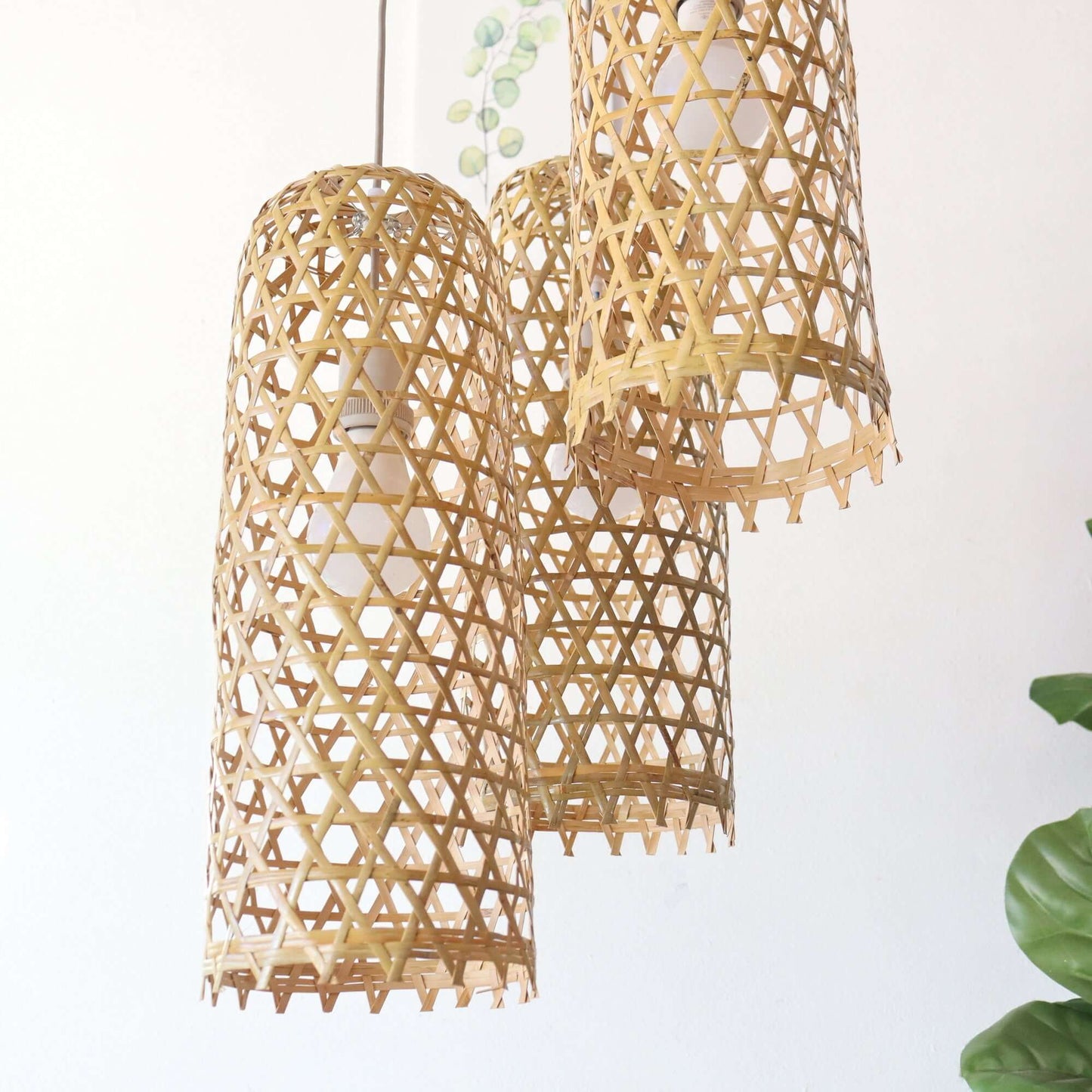 Mon Na Pha - Bamboo Pendant Light Shade By Thaihome | Pendant Lamps | Modishstore - 6