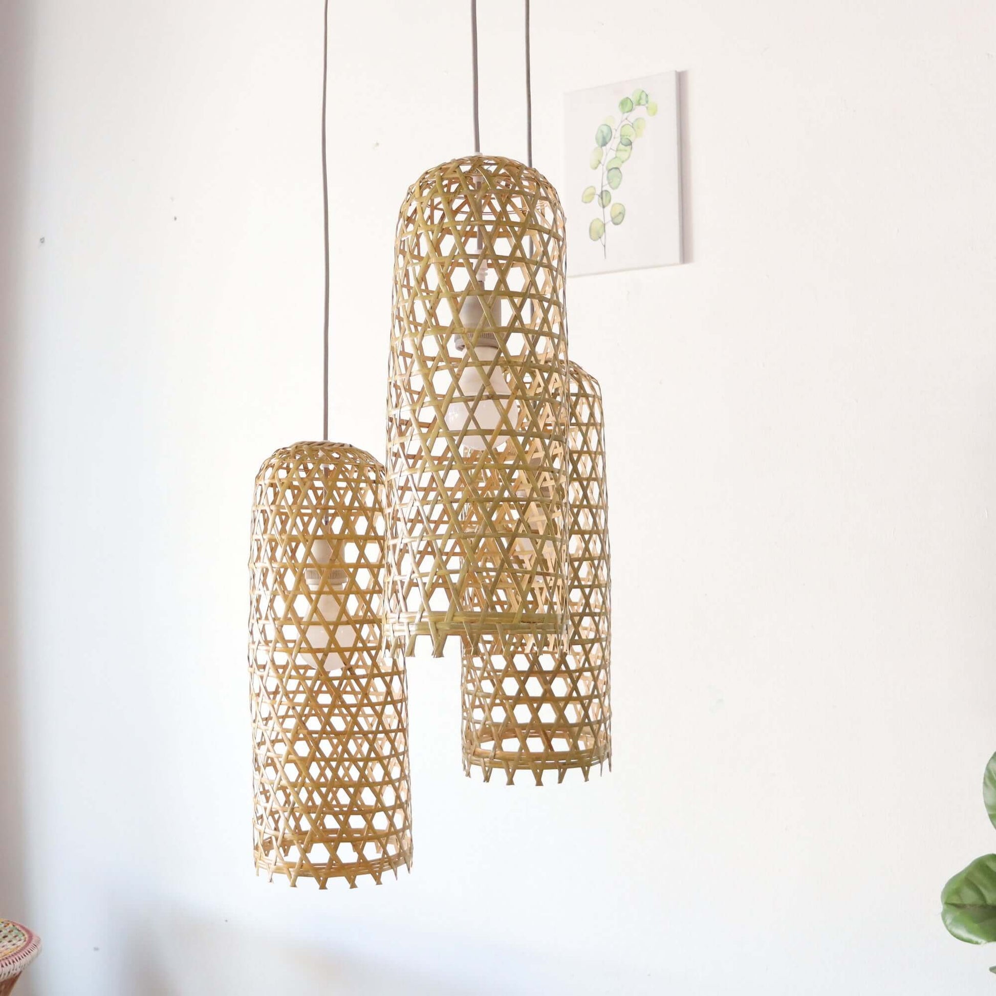 Mon Na Pha - Bamboo Pendant Light Shade By Thaihome | Pendant Lamps | Modishstore - 8
