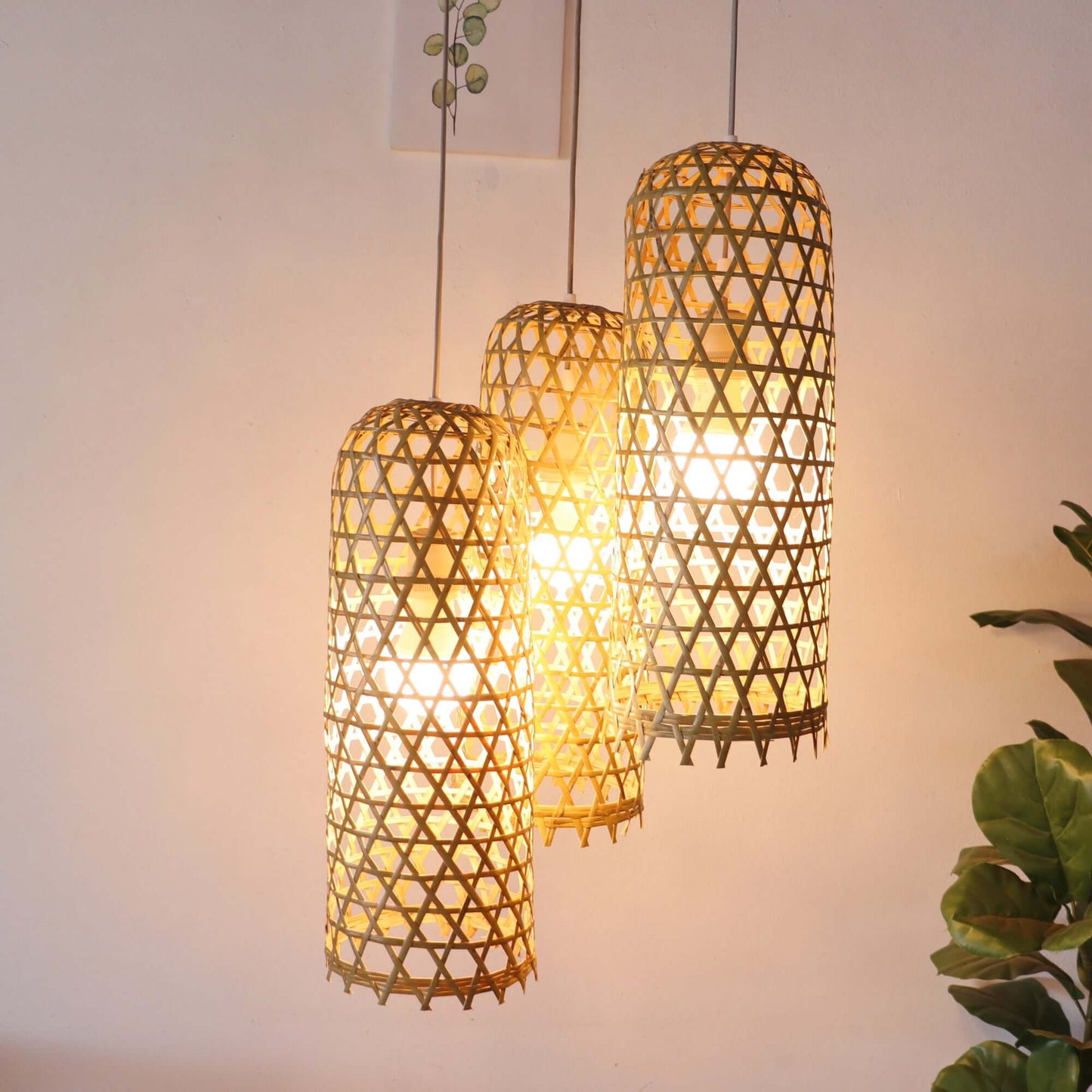Mon Na Pha - Bamboo Pendant Light Shade By Thaihome | Pendant Lamps | Modishstore - 7