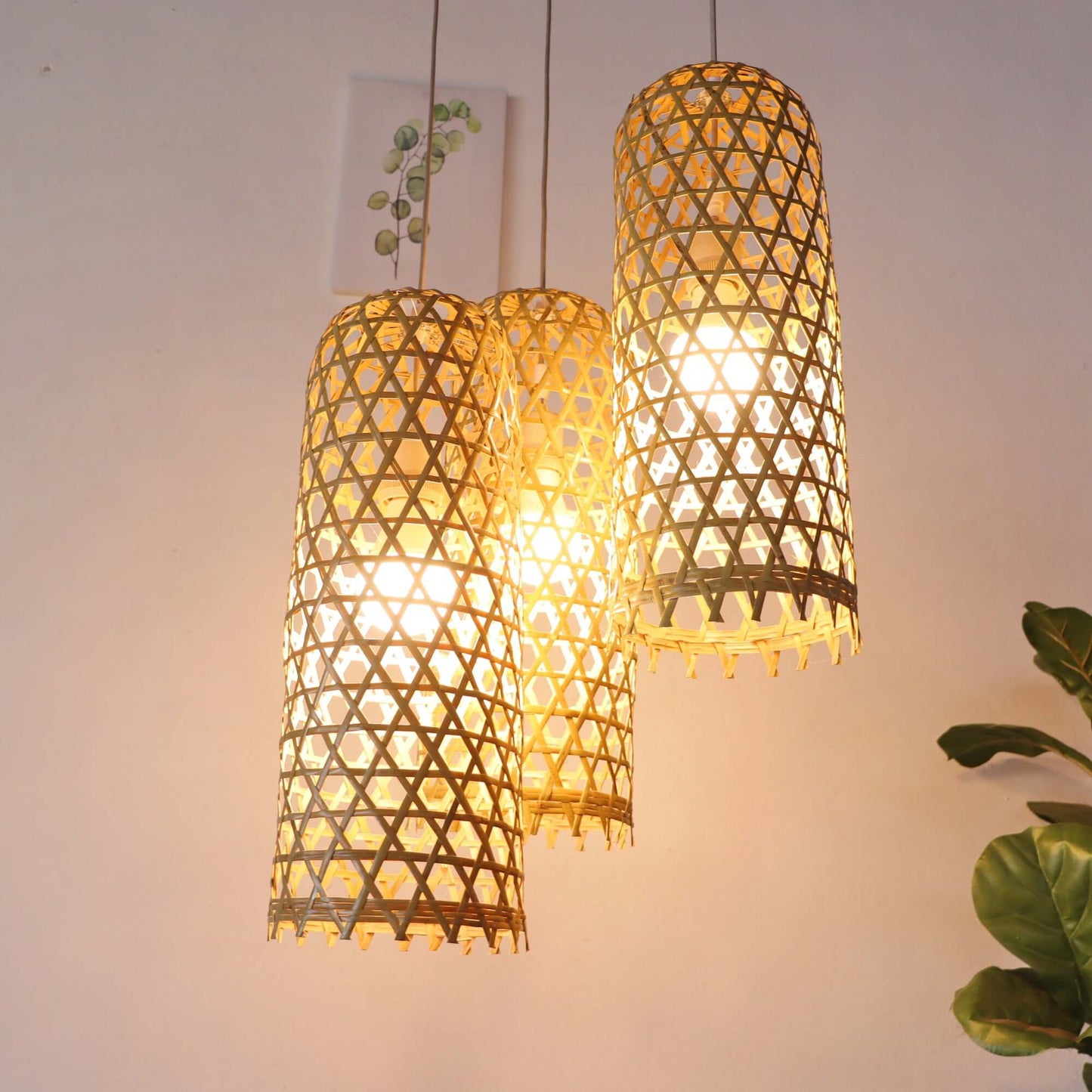 Mon Na Pha - Bamboo Pendant Light Shade By Thaihome | Pendant Lamps | Modishstore - 4
