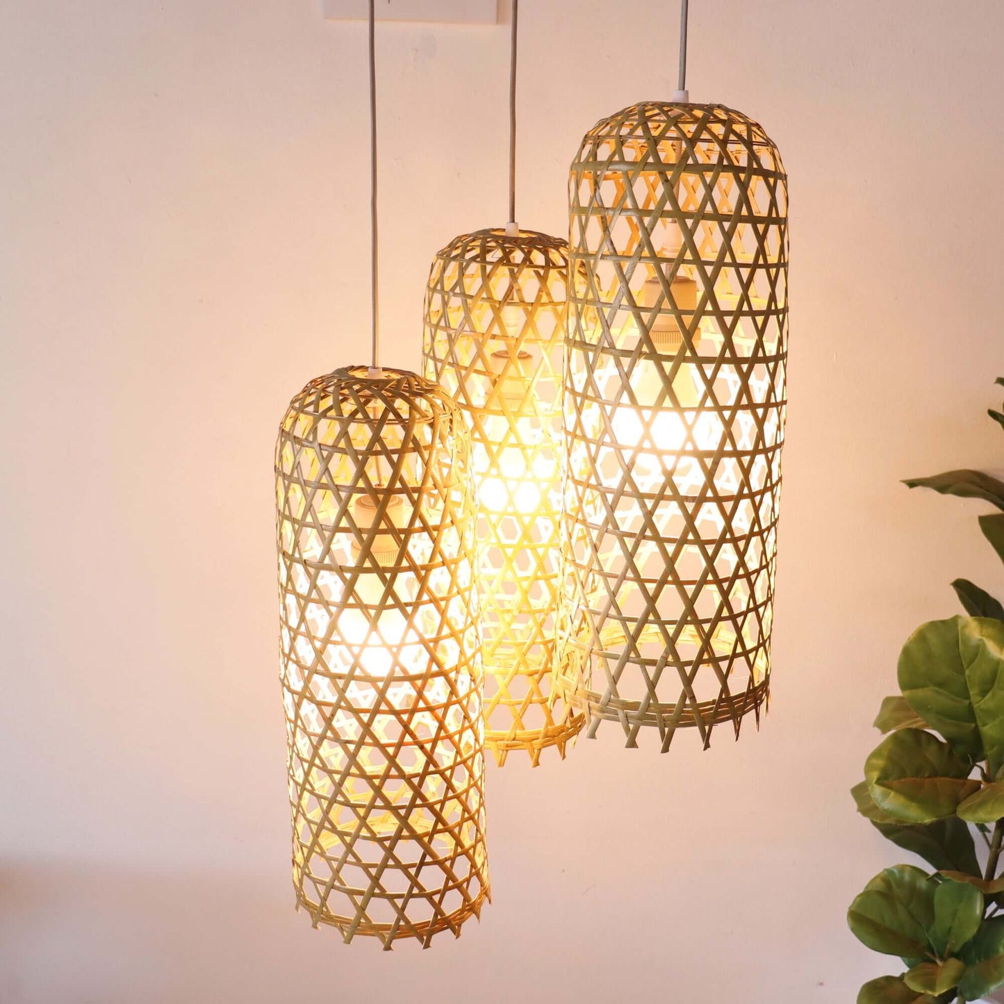 Mon Na Pha - Bamboo Pendant Light Shade By Thaihome | Pendant Lamps | Modishstore - 9