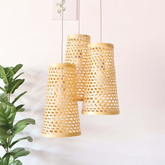 Ma Thu Son - Bamboo Pendant Light Shade By Thaihome | Pendant Lamps | Modishstore