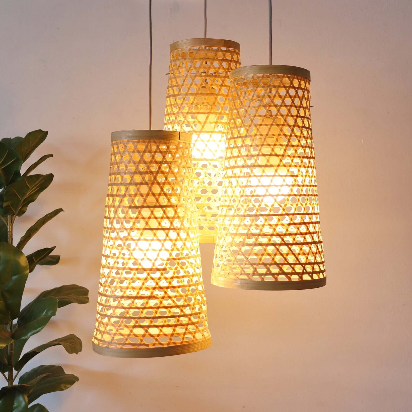Ma Thu Son - Bamboo Pendant Light Shade By Thaihome | Pendant Lamps | Modishstore - 2
