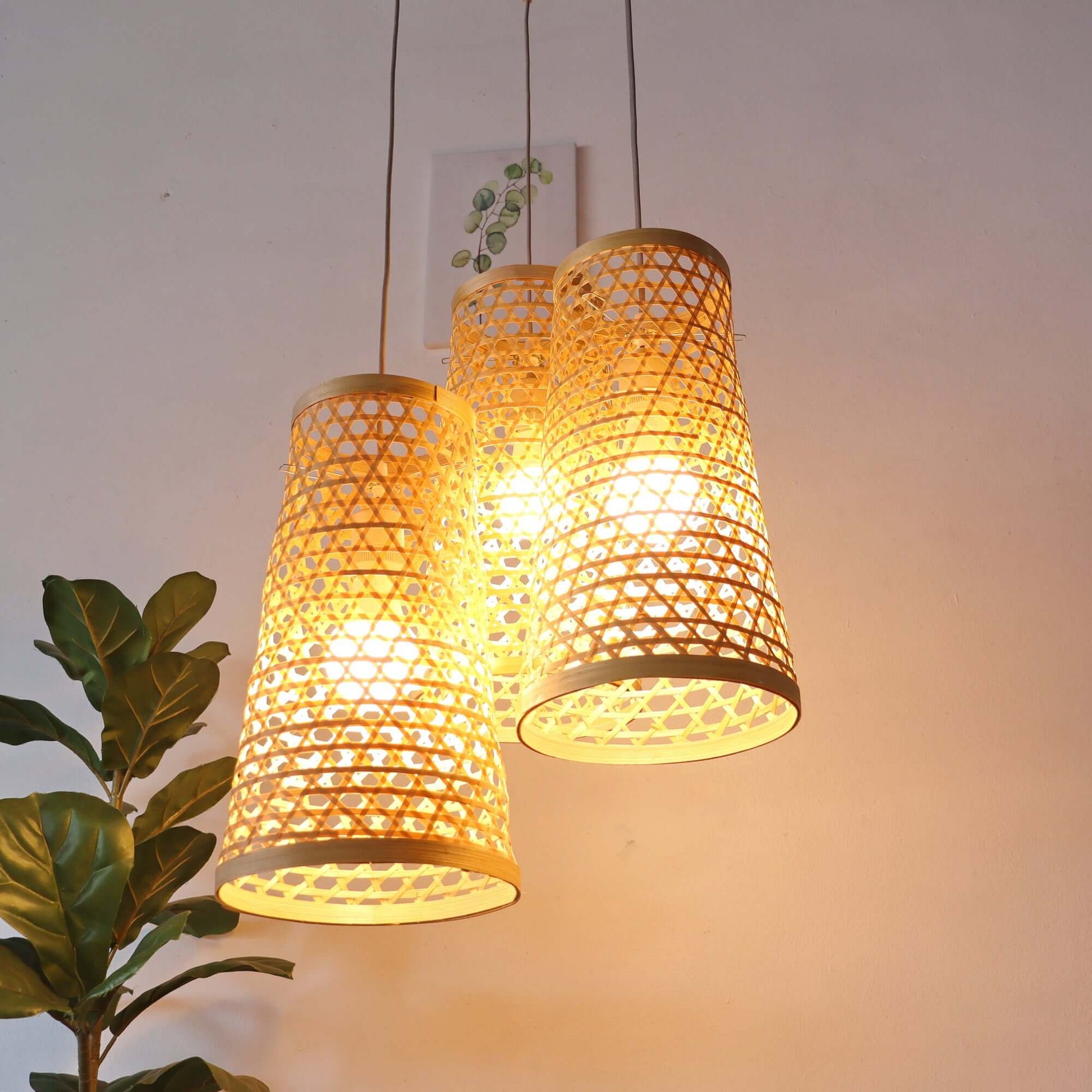 Ma Thu Son - Bamboo Pendant Light Shade By Thaihome | Pendant Lamps | Modishstore - 6