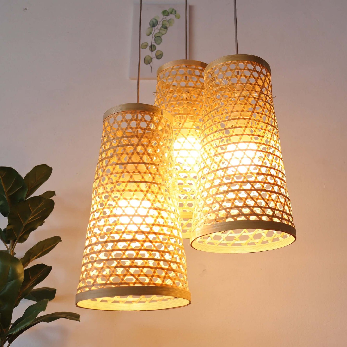 Ma Thu Son - Bamboo Pendant Light Shade By Thaihome | Pendant Lamps | Modishstore - 7