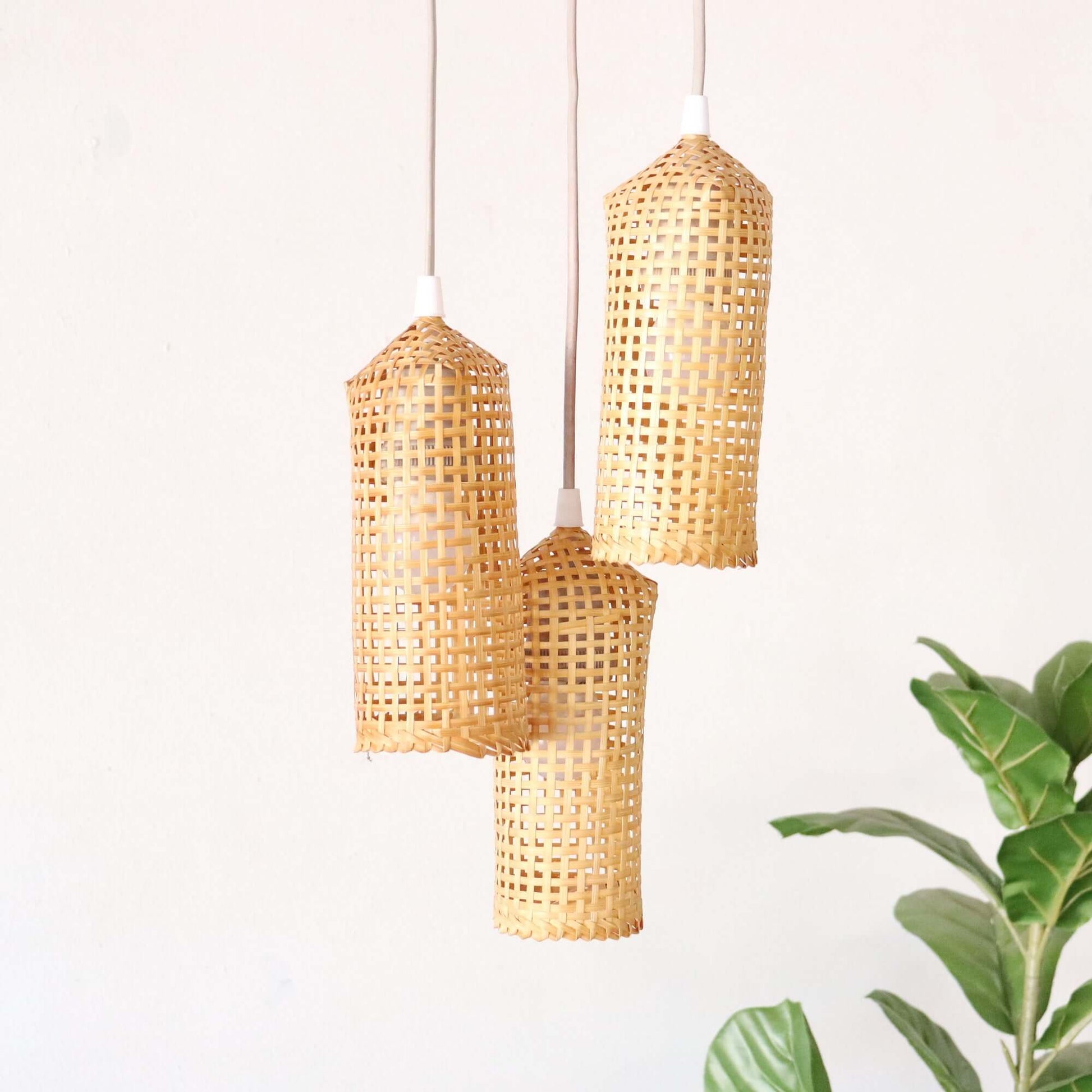Khe Mi Ka - Bamboo Pendant Light Shade By Thaihome | Pendant Lamps | Modishstore - 2