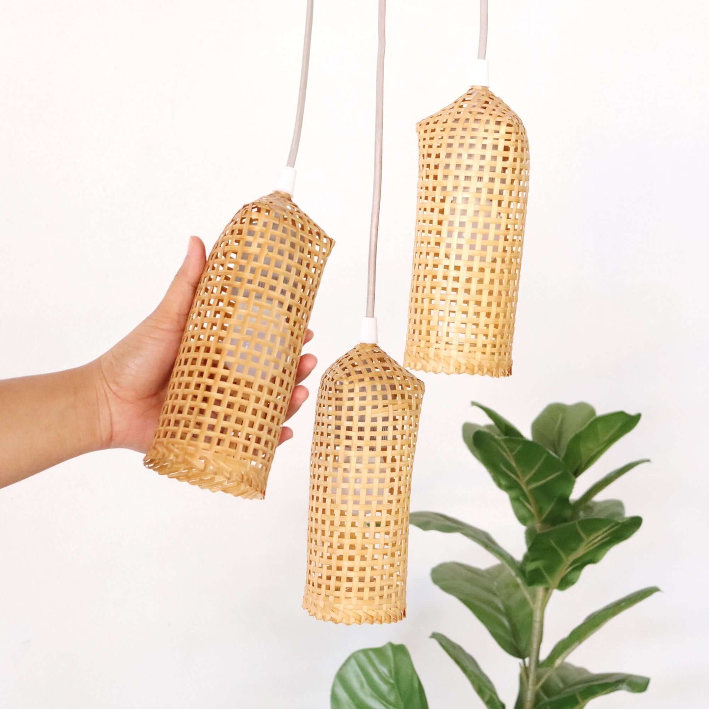 Khe Mi Ka - Bamboo Pendant Light Shade By Thaihome | Pendant Lamps | Modishstore - 3