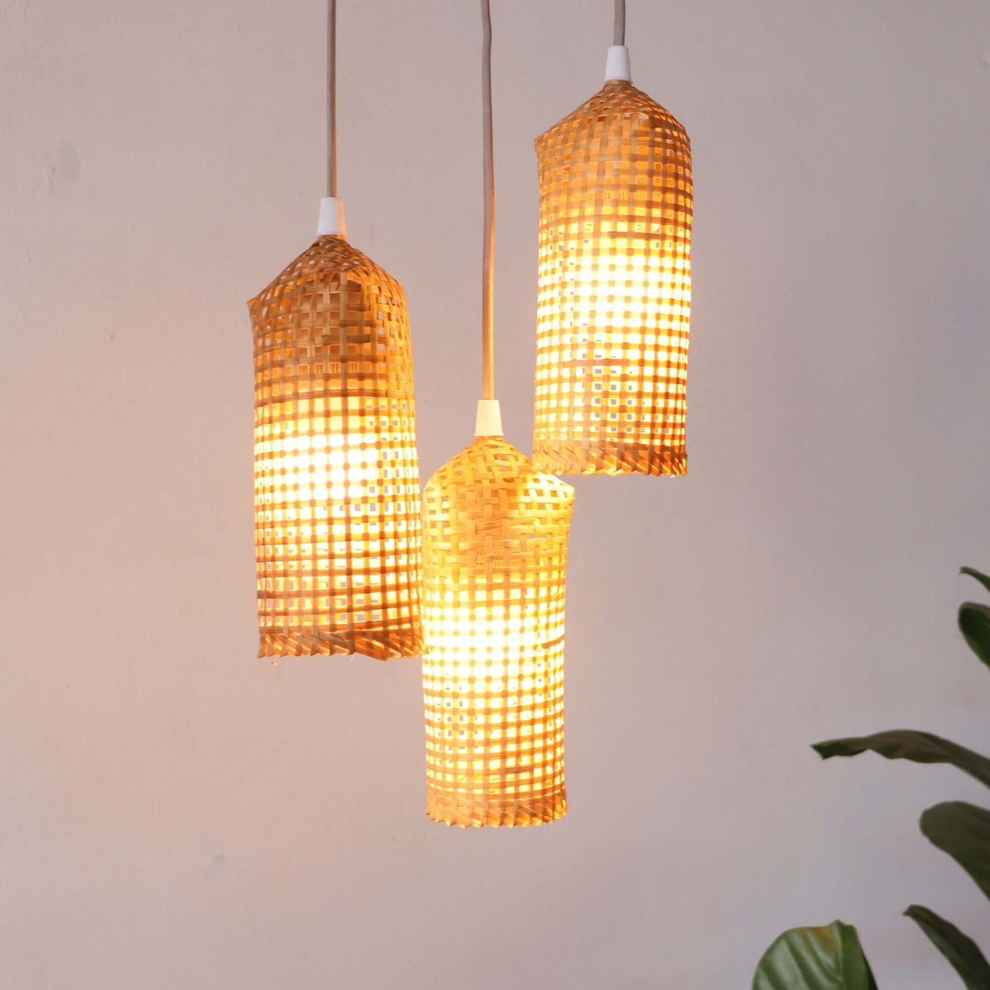 Khe Mi Ka - Bamboo Pendant Light Shade By Thaihome | Pendant Lamps | Modishstore - 7