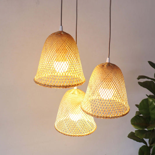 Iia - Bamboo Pendant Light Shade By Thaihome | Pendant Lamps | Modishstore
