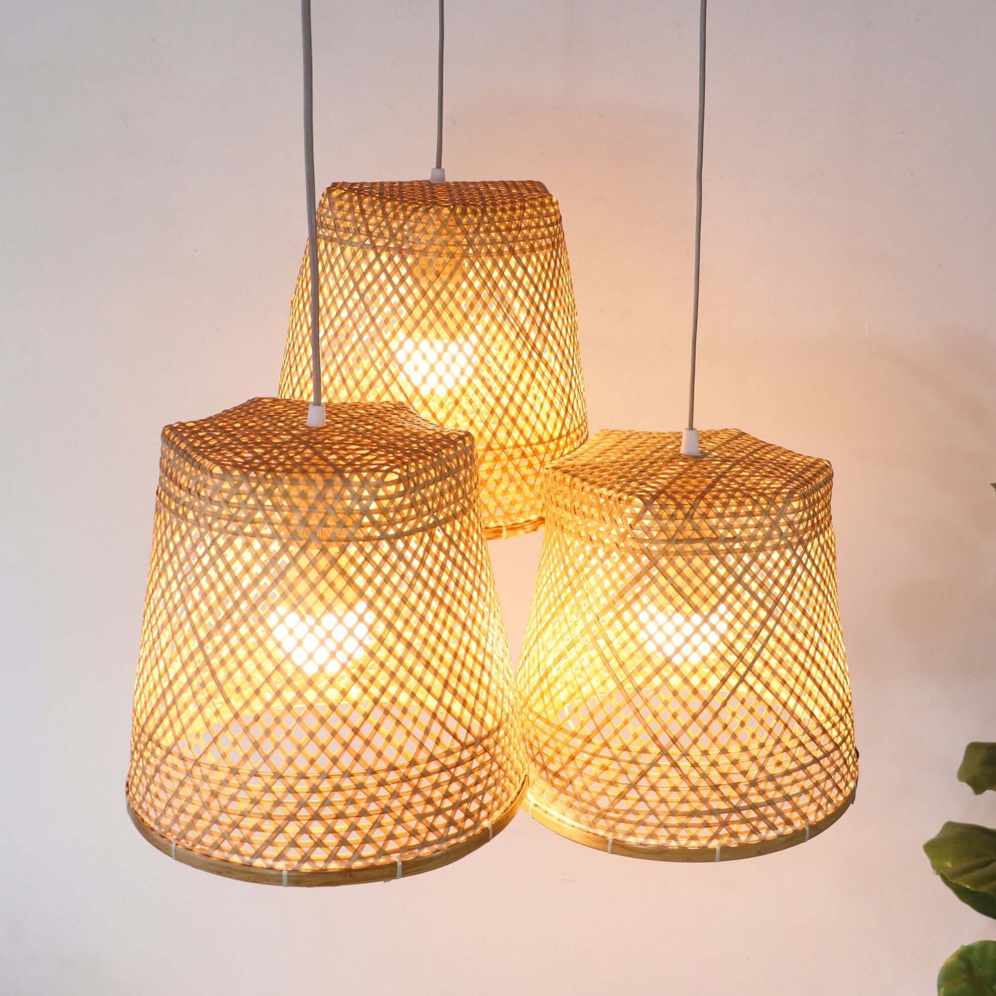 Cha Ya Nee - Bamboo Pendant Light Shade By Thaihome | Pendant Lamps | Modishstore - 5