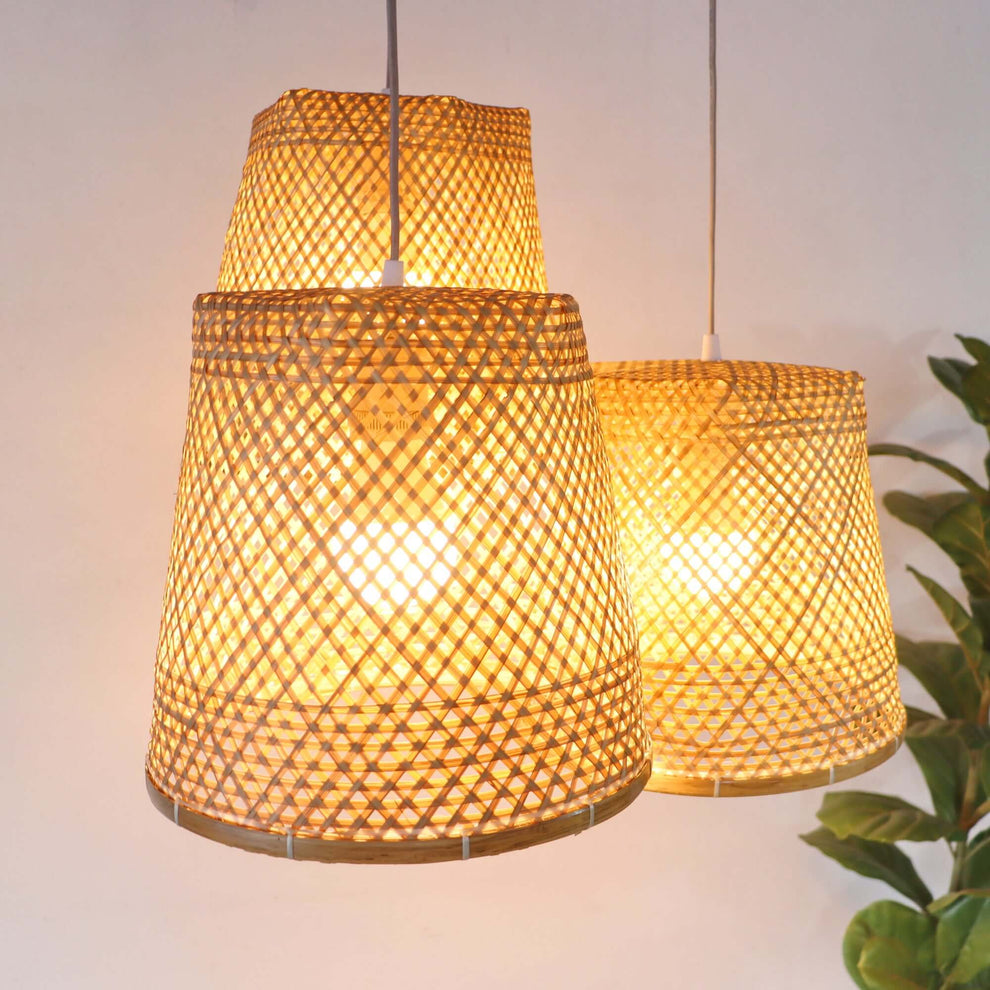 Cha Ya Nee - Bamboo Pendant Light Shade By Thaihome | Pendant Lamps | Modishstore - 6