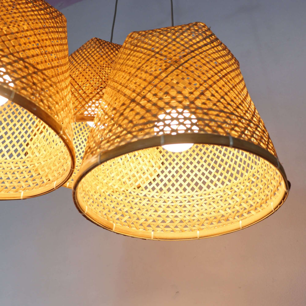 Cha Ya Nee - Bamboo Pendant Light Shade By Thaihome | Pendant Lamps | Modishstore - 7