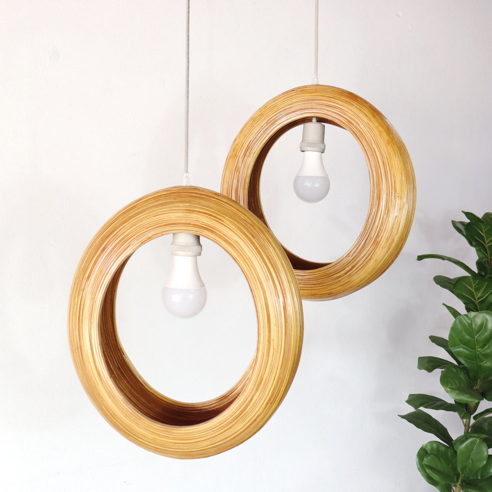 Taywika - Bamboo Pendant Light Shade By Thaihome | Pendant Lamps | Modishstore - 2