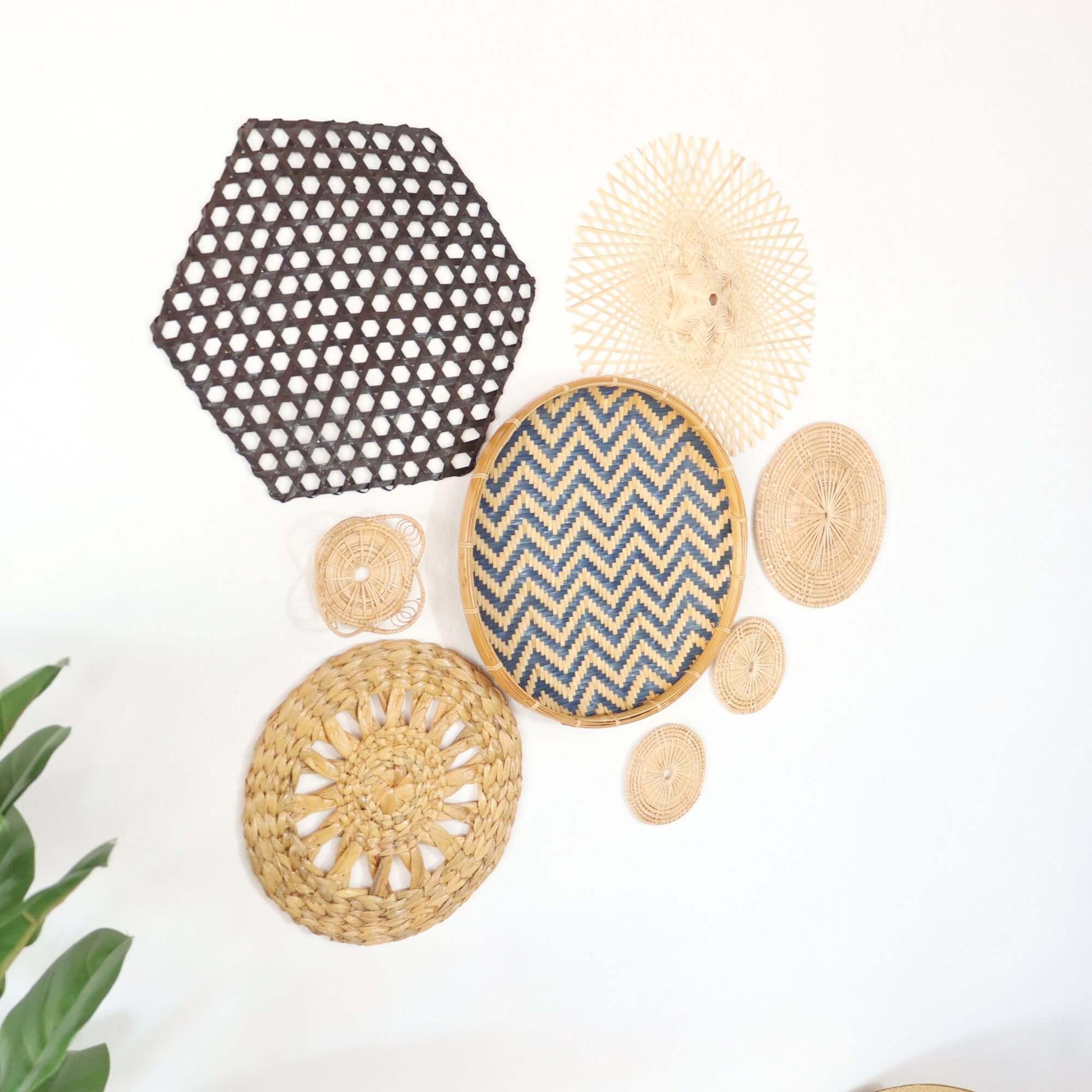 La Na - Wall Hanging Art DeCor Set Of 8 By Thaihome | Wall Decor | Modishstore - 3